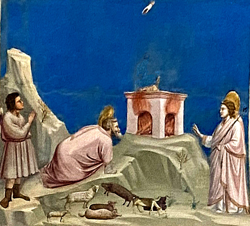 Joachim's Sacrifice, Giotto, 13031305
